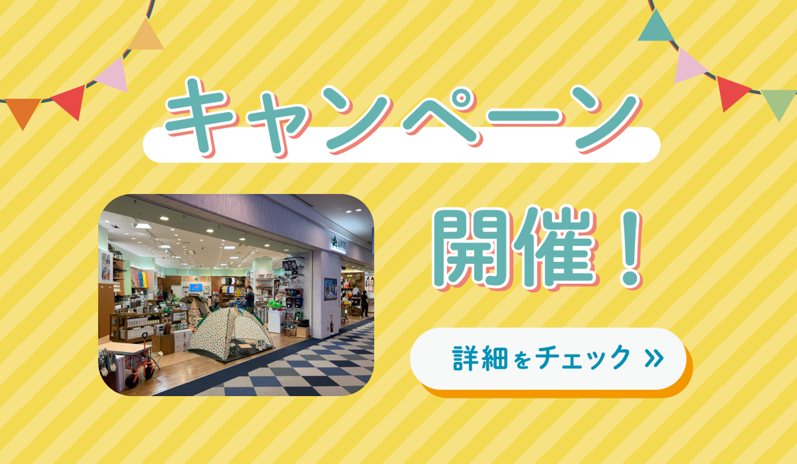 東京店限定GWおでかけキャンペーン⛺️